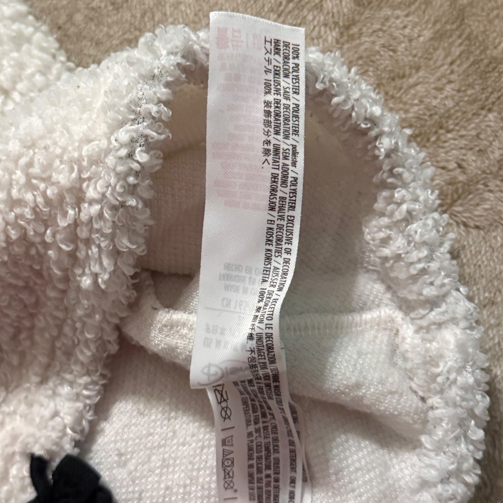 Disney Parks 101 Dalmatians Sherpa Fleece Hoodie White Black Medium - Picture 10 of 13